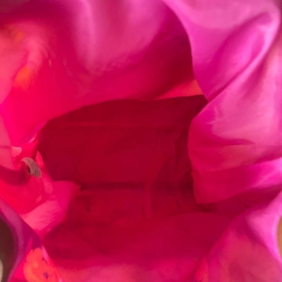 Lily Bloom Lightweight Colorful 100% Recycled Poly Floral Print Backpack  EUC - Picture 10 of 11